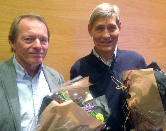 Svein Svenningsen (t.v.) og Bj&oslash;rn Bratland. Foto Anne Ringnes