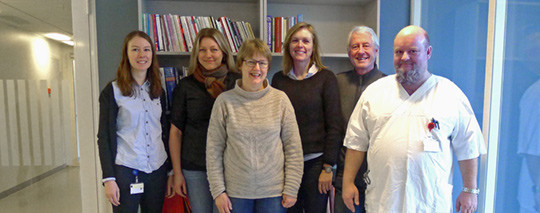 Fra venstre Kristin Taraldsen, Pernille Thingstad, Ingvild Saltvedt, Jorunn L. Helbostad, Olav Sletvold og Anders Prestmo&hellip;