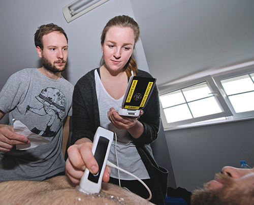 Et viktig ledd i prim&aelig;runders&oslash;kelsen er fokusert ultralydunders&oslash;kelse. Her ved instrukt&oslash;r Ola Grude, og student Martine&hellip;