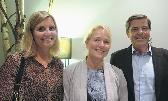 Nyvalgt styre. Fra v. Kristine Gaarder, Marte Kvittum Tangen og Harald Sanaker. Foto Lise B. Johannessen