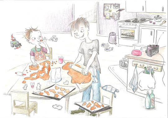 JEG SKAL PASSE P&Aring; DEG": Fra boken med samme navn av Anne Kristine Bergem. Illustrat&oslash;r: Ingunn Christensen, trykket med&hellip;