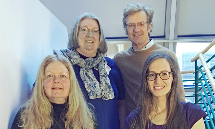 Fra venstre: Liv Mundal, Kirsten B. Holven, Kjetil Retterst&oslash;l og Henriette Walaas Krogh. Foto: Ane S&oslash;rlie Kv&aelig;rner