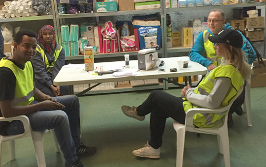 MULTIETNISK PERSONALGRUPPE: 37 nasjonaliteter var innom Fjellhallen i l&oslash;pet av 50 dager. Det var en stor fordel &aring; ha&hellip;