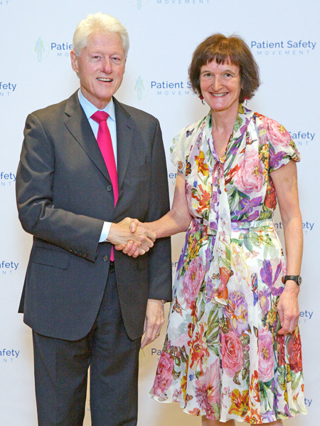 PRESIDENTM&Oslash;TE: Jannicke Mellin-Olsen m&oslash;tte USAs tidligere president Bill Clinton p&aring; konferansen Patient Safety Summit i&hellip;