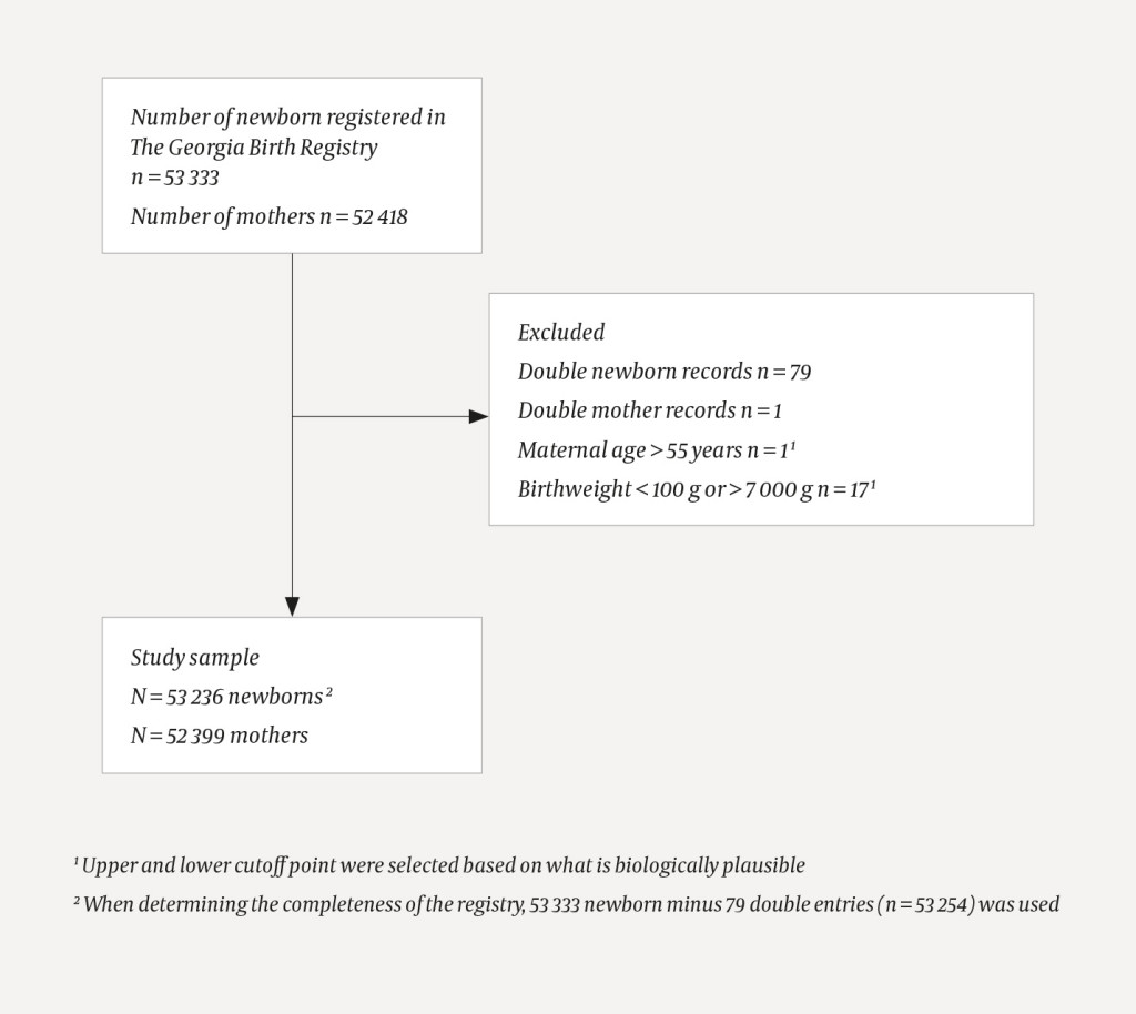 Figure 1 Flowchart of exclusion criteria for the analytical part of the paper