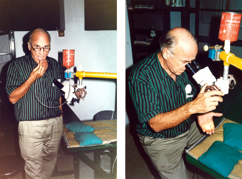 Albert Kolstad at Geta Eye Hospital in the early 1990s. Photo: Terje Iversen, The Norwegian Association of the Blind and&hellip;
