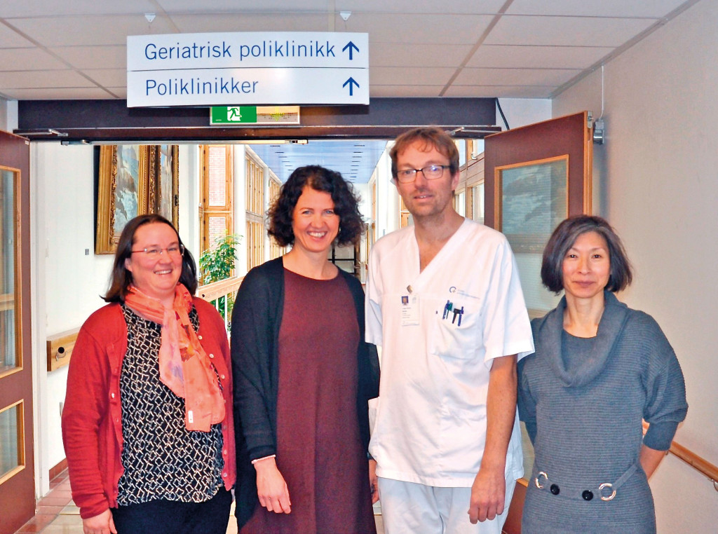 Studieforfatterne. Fra venstre: Marte Wang-Hansen, Hege Kersten, Torgeir Bruun Wyller og Lara Hvidsten. Foto: privat