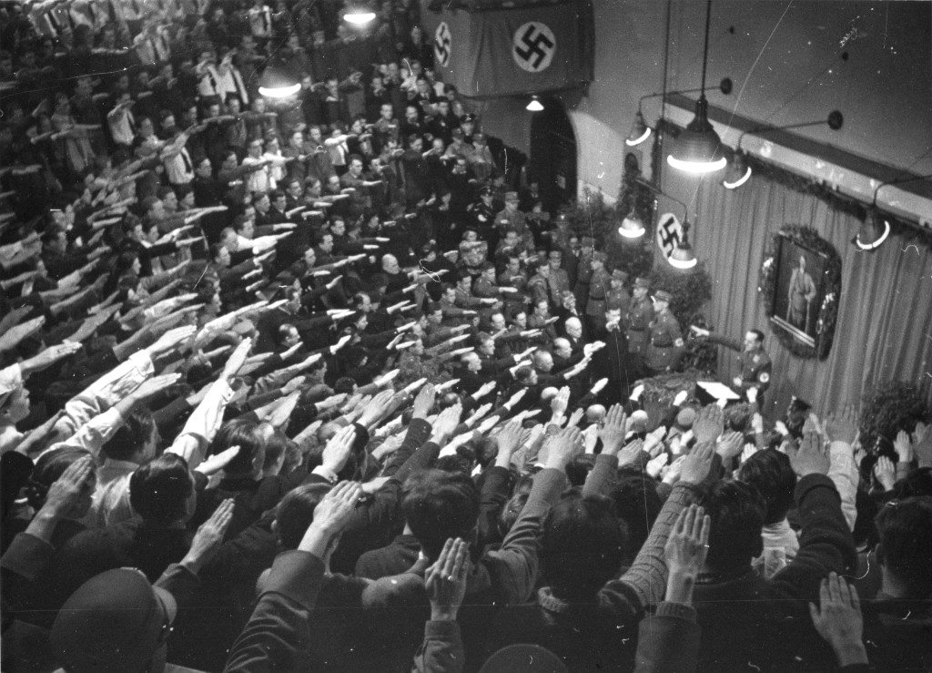 Eduard Pernkopf's opening lecture as new dean of the faculty of medicine in Vienna, 26 April 1938. Photo: &Ouml;sterreichische&hellip;