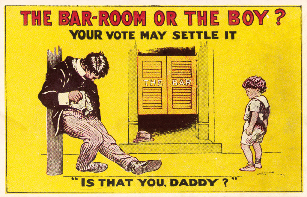 Propaganda for alkoholforbud fra 1918. Illustrasjonsfoto: Rex Shutterstock / NTB Scanpix