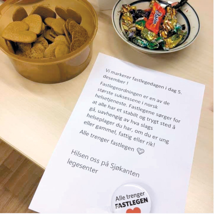 Foto: Sj&oslash;kanten legesenter