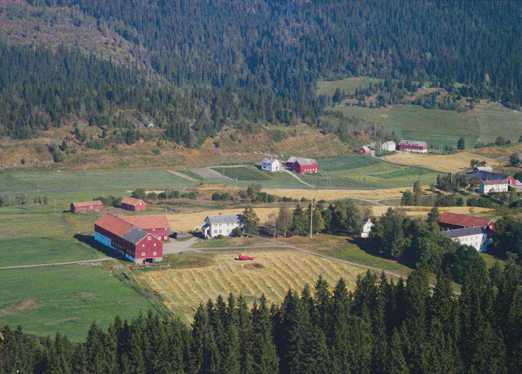 Maursyre har lenge blitt brukt i norsk landbruk. Bildet er tatt p&aring; Steinkjer i 1968. Foto: Wider&oslash;es Flyveselskap AS /&hellip;
