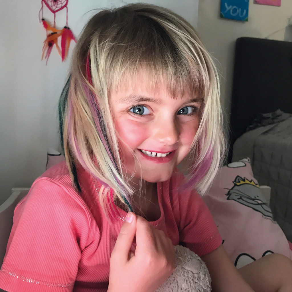 Martine Bun&aelig;s Bang fikk diagnosen ponsgliom i en alder av fire &aring;r. Foto: Privat