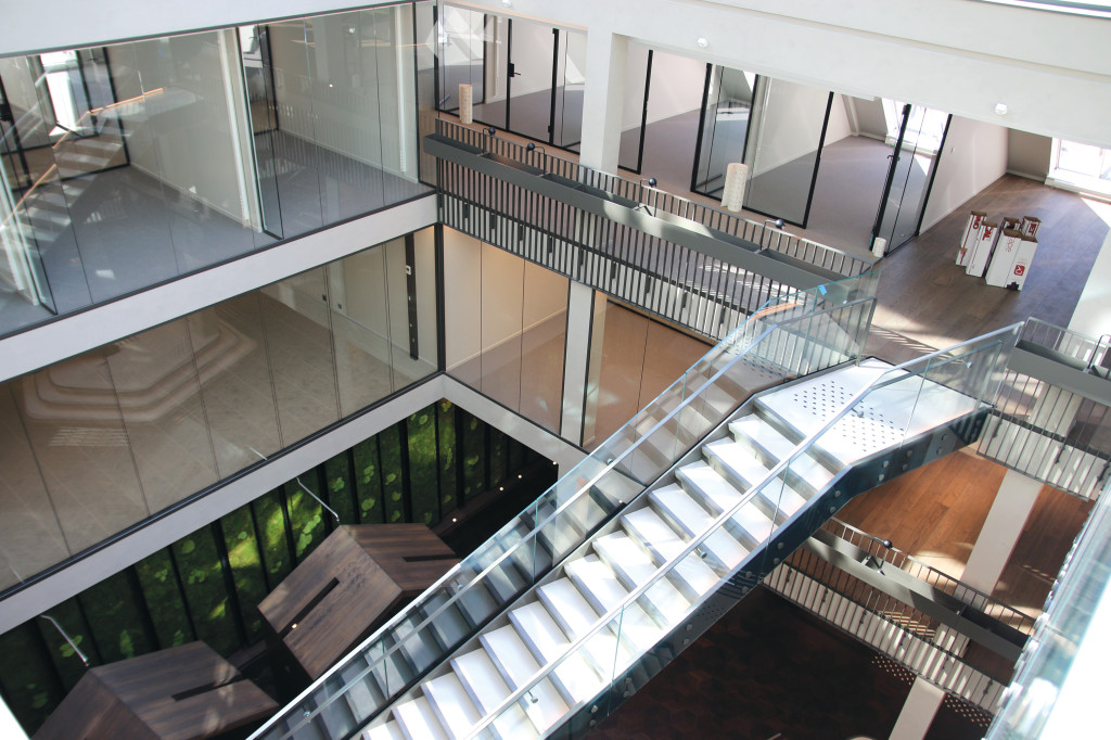 LYST: Atriet i nye Legenes hus fra fjerde etasje.