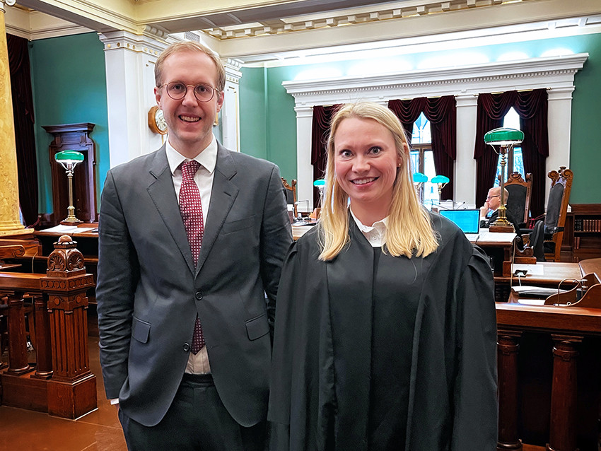 I H&Oslash;YESTERETT: Cecilie Hallan, advokat i Legeforeningen, har f&oslash;rt saken i alle rettsinstanser sammen med advokatfullmektig&hellip;