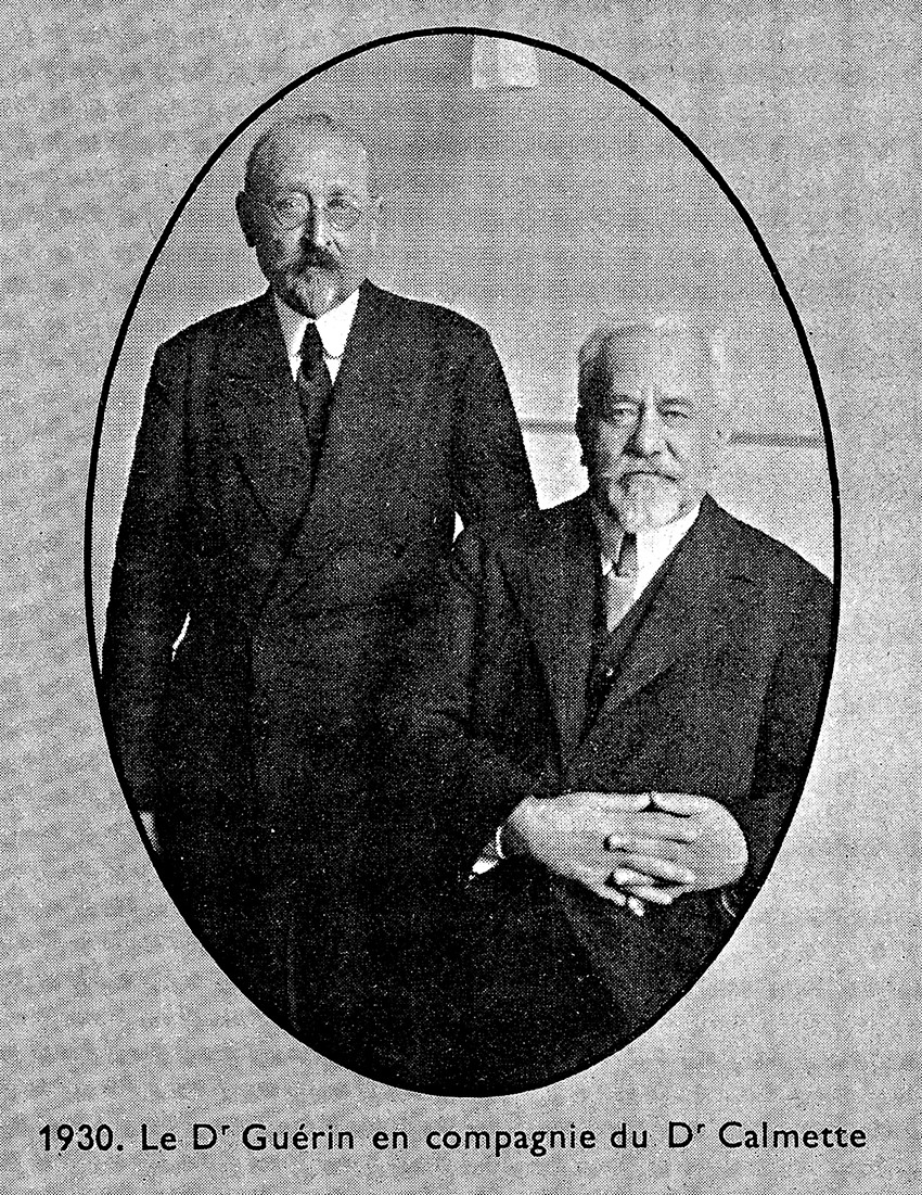 Camille Gu&eacute;rin (til venstre) og Albert Calmette (til h&oslash;yre). Foto: Wellcome Collection