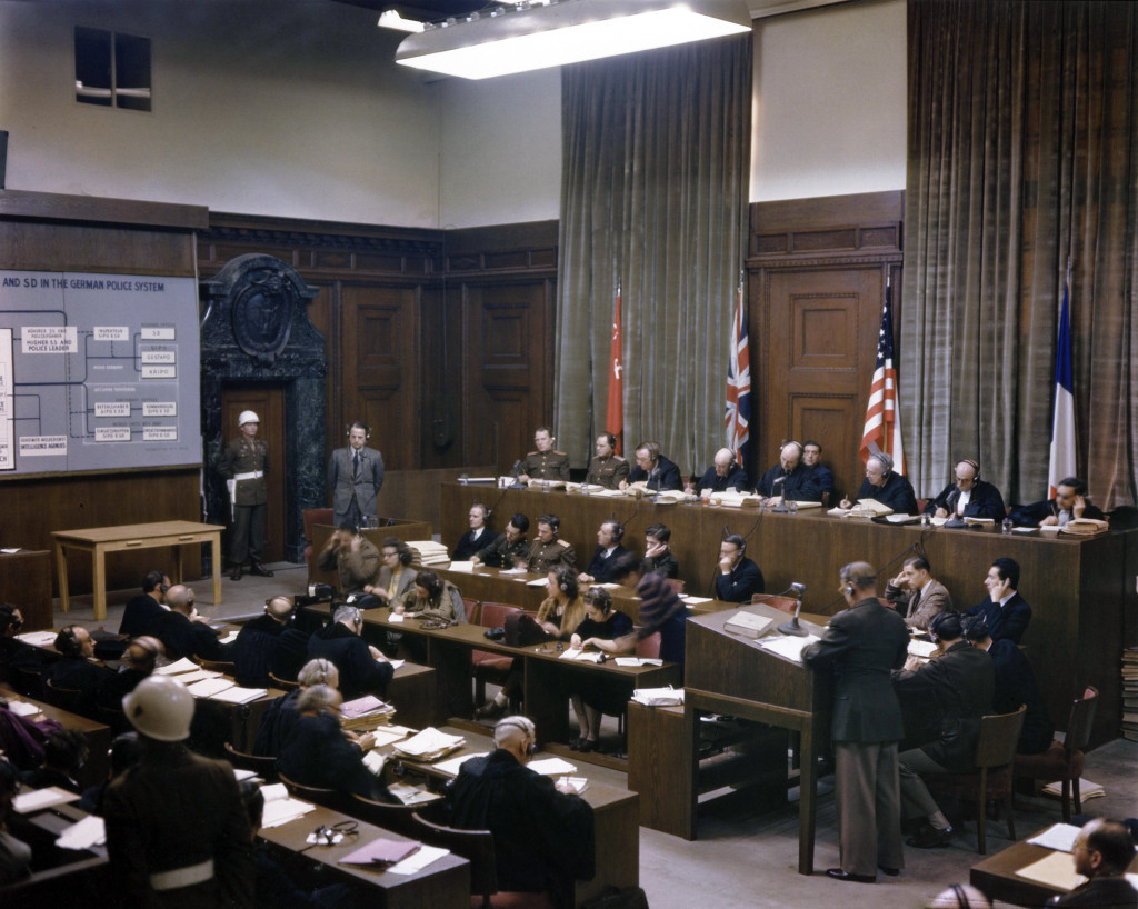 N&uuml;rnbergprosessen. Foto: akg-images/NTB