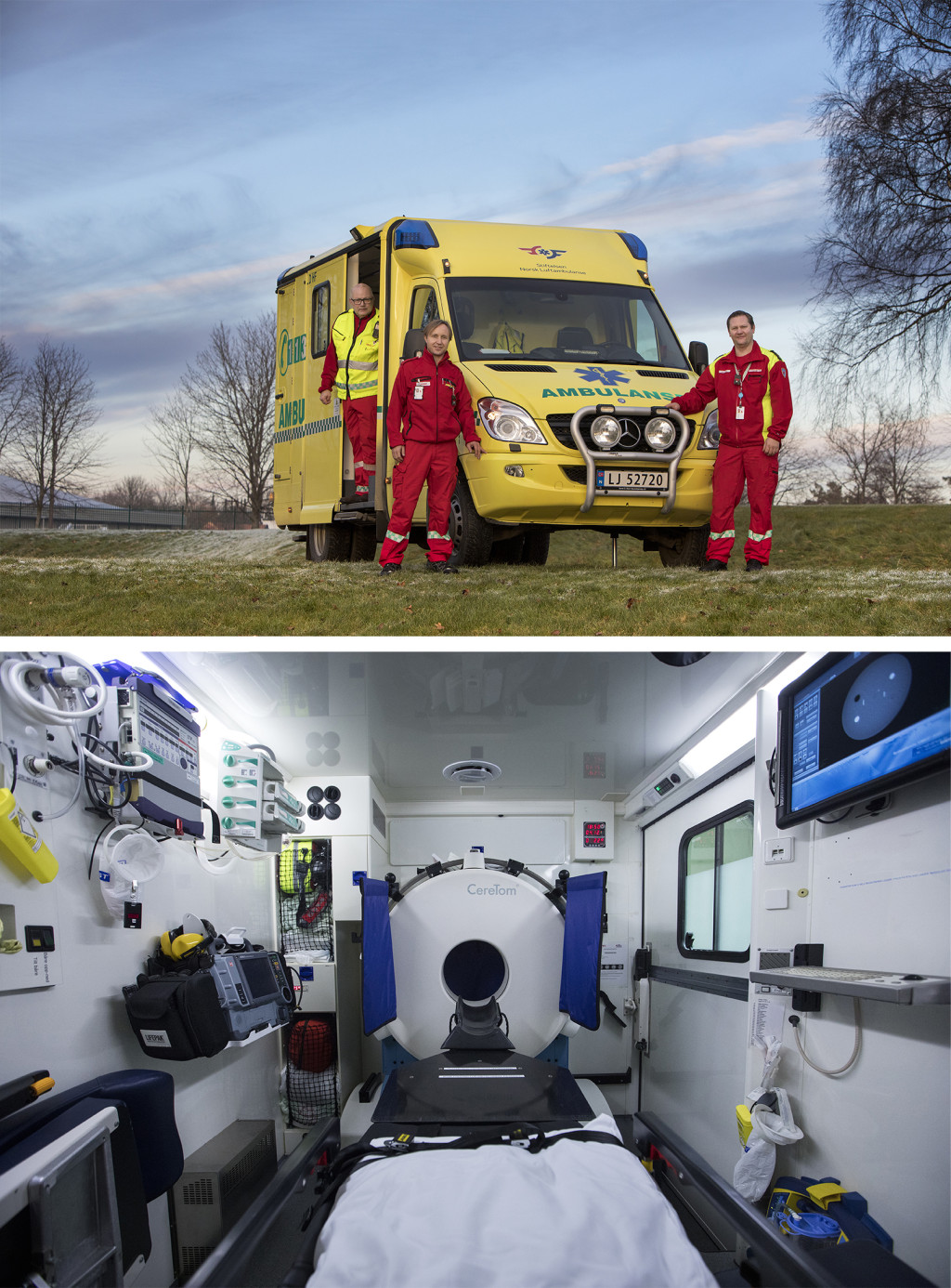 Den norske slagambulansen. Foto: Thomas T. Kleiven