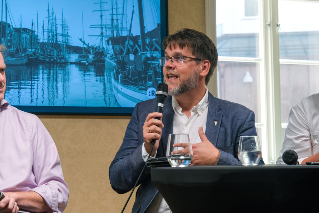 ENGASJERT: Visepresident i Legeforeningen og leder av Allmennlegeforeningen, Nils Kristian Klev, i debatt. Foto: Lars Magnus&hellip;