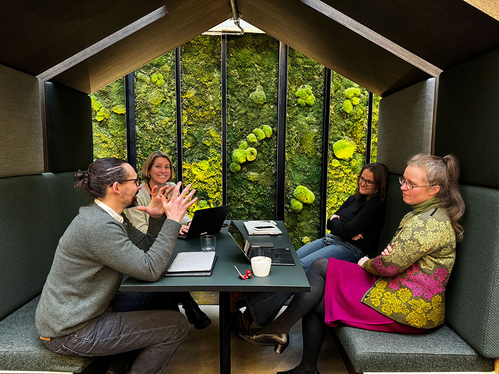 GRUPPEARBEID: Deltakerne diskuterte hvordan sykehusbygg kan utformes for &aring; sikre b&aring;de nok kapasitet og et godt arbeidsmilj&oslash;&hellip;