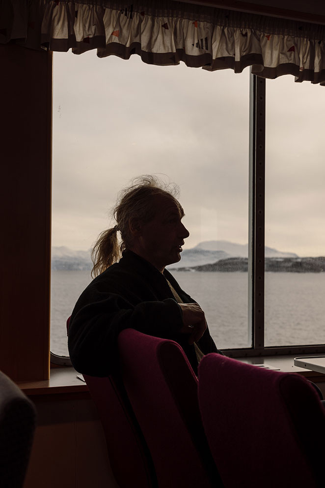 LIVET P&Aring; FERGA: &ndash; Mitt liv har v&aelig;rt mellom to ferger, sier Hilp&uuml;sch, som i &aring;revis har pendlet mellom Gryt&oslash;ya og Harstad.