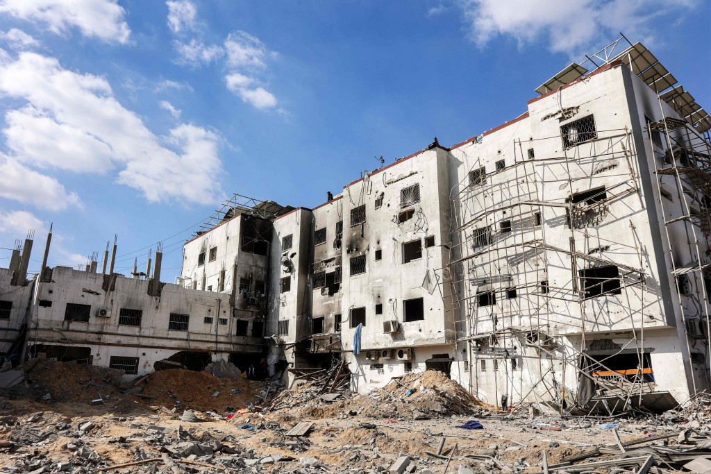 Kamal Adwan sykehuset, nord p&aring; Gaza-stripen, 20. januar 2025. Foto: Omar AL-QATTAA / AFP / NTB